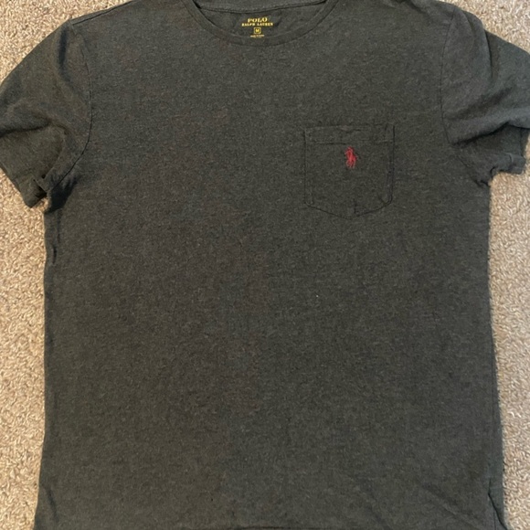 Polo Ralph Lauren Other - Polo by Ralph Lauren Men's Charcoal Tee with Red Logo